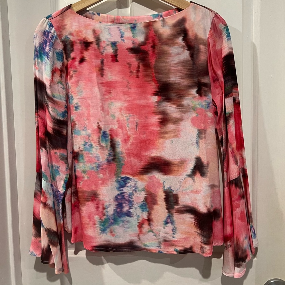 Karen Kane Flare Sleeve Blouse XS [NEVER WORN]